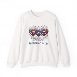 Grandma Energy Crewneck Sweatshirt, Funny Gift for All Ages, Cozy Jumper, Family Reunion Top, Grandma Sweatshirt, Unisex Pullover