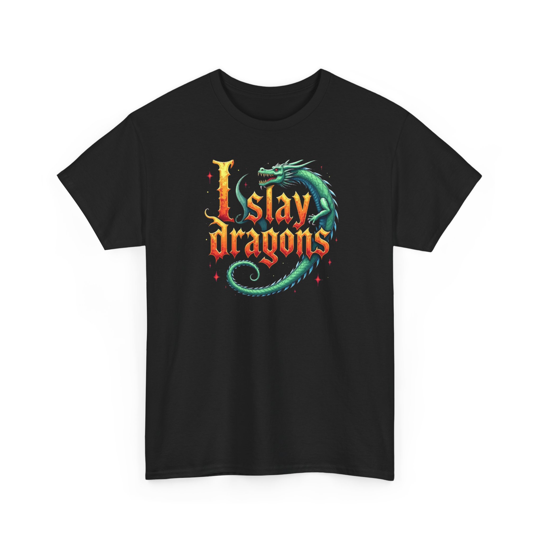 I Slay Dragons T-Shirt - RPG Fantasy Tee for Gamers, D&D Fans, and Dragon Lovers - Available in Multiple Colors - Image 7