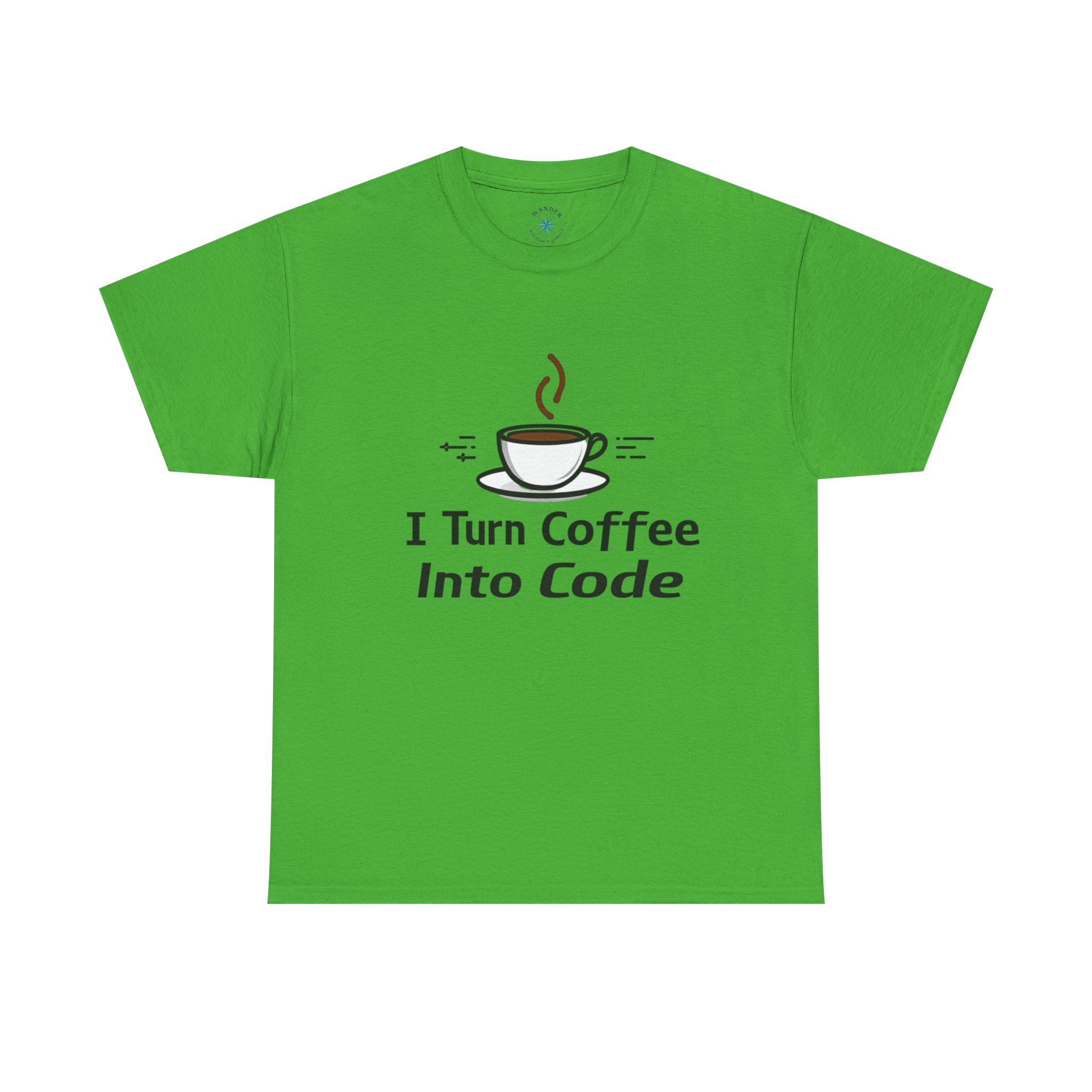I Turn Coffee Into Code Minimalist Developer Shirt, Funny Shirt, Geeky Tee, Unisex T-shirt - Image 5