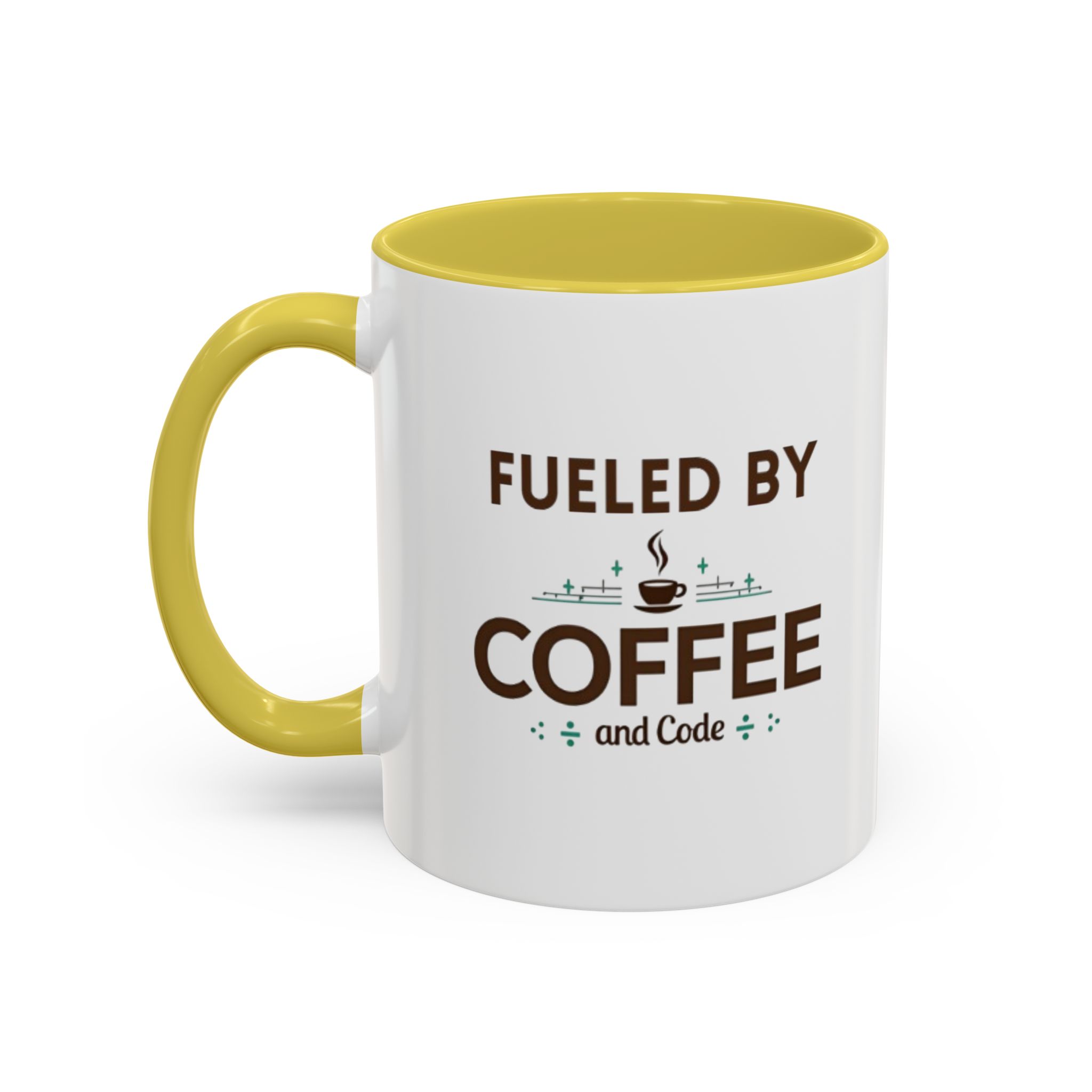 Fueled by Coffee and Code mug, fun colors, programmer humor, funny coffee cup - Image 61