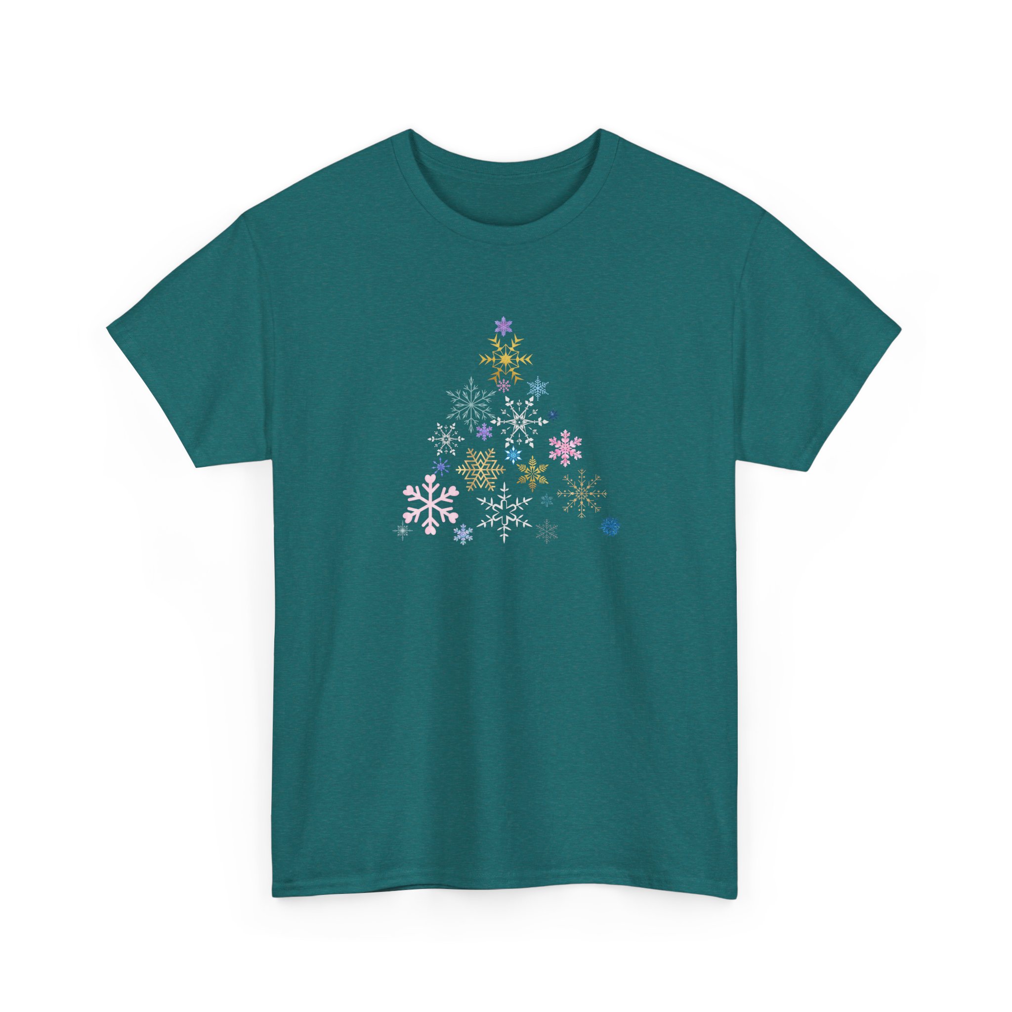 Christmas Tree Snowflake T-Shirt, Festive and Fun, Colorful Design, Holiday Tee for Winter Celebrations, Unisex Cotton Tee, Christmas Gift - Image 23
