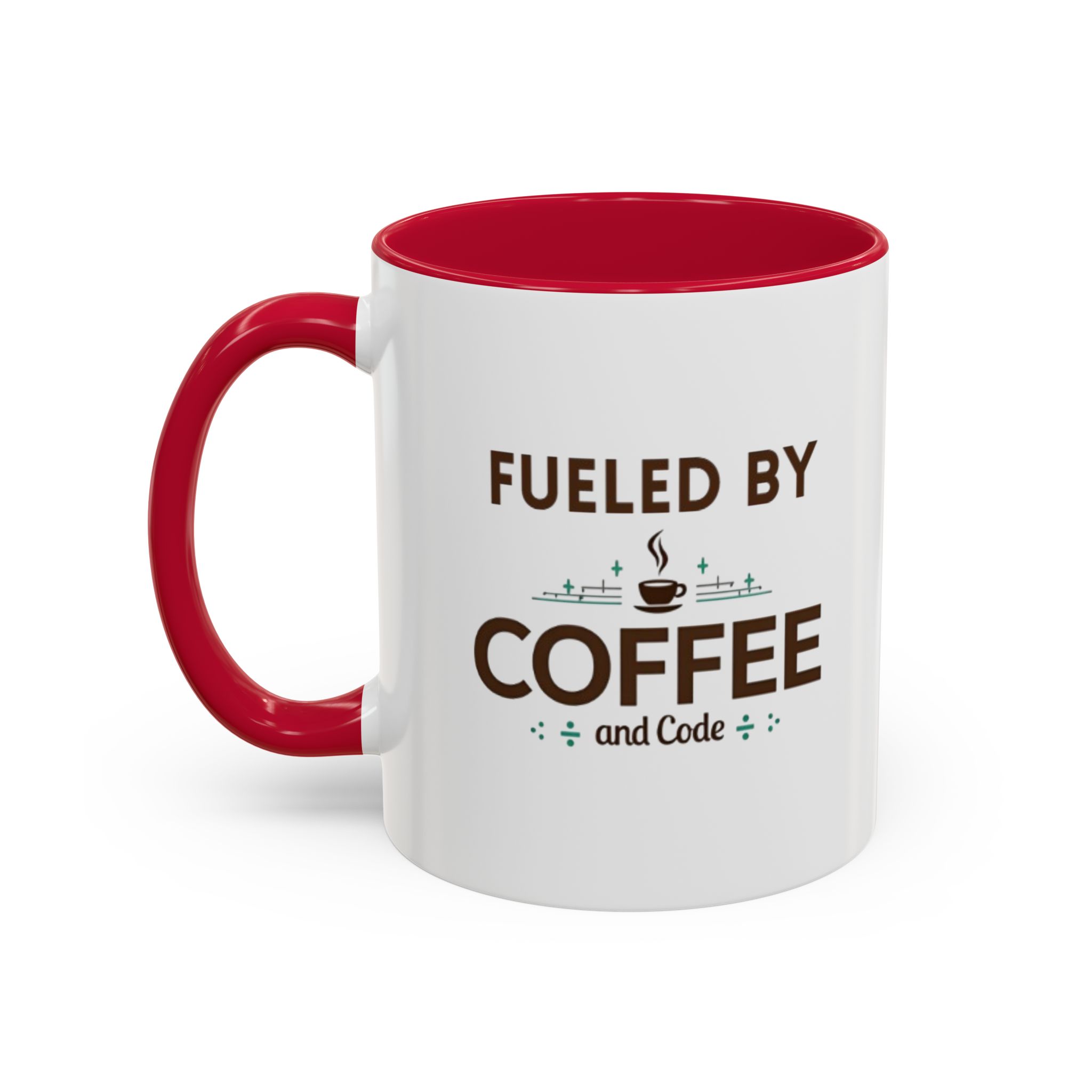 Fueled by Coffee and Code mug, fun colors, programmer humor, funny coffee cup - Image 55