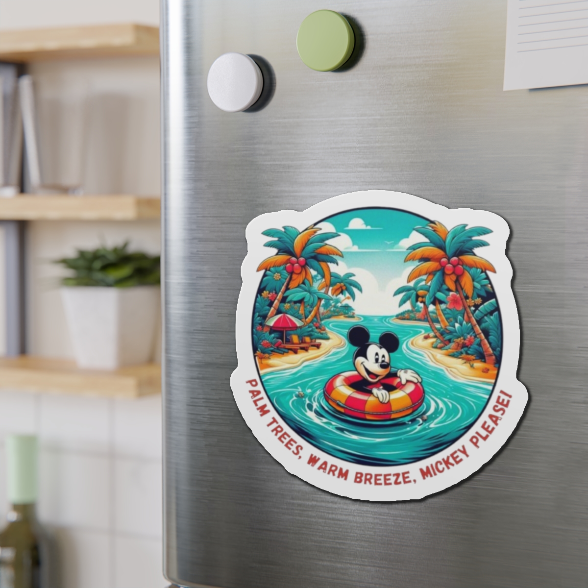 Disney Cruise Door Magnets, Tropical Mickey Design, Fun Fridge Magnets, Cute Kitchen Decor, Mickey Mouse Fan Gift, Refrigerator Accessories - Image 3