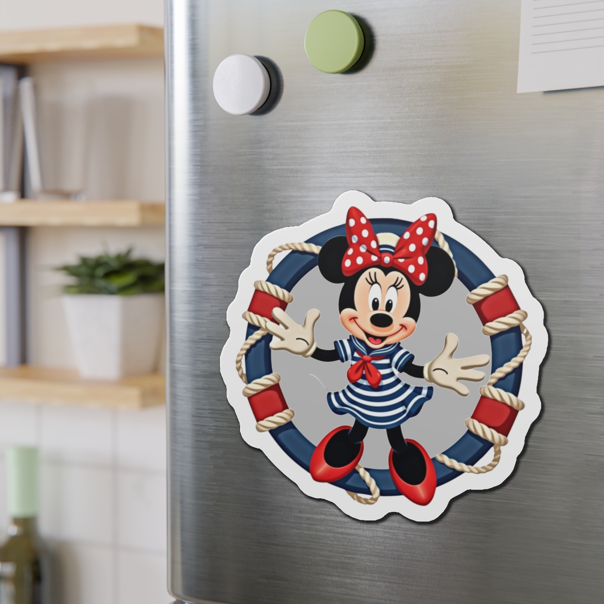 Disney Cruise Line Nautical Minnie Die-Cut Magnet - Cruise Cabin Door and Fridge Decor, Magical Disney Cruise Gift, Minnie Magnet - Image 6