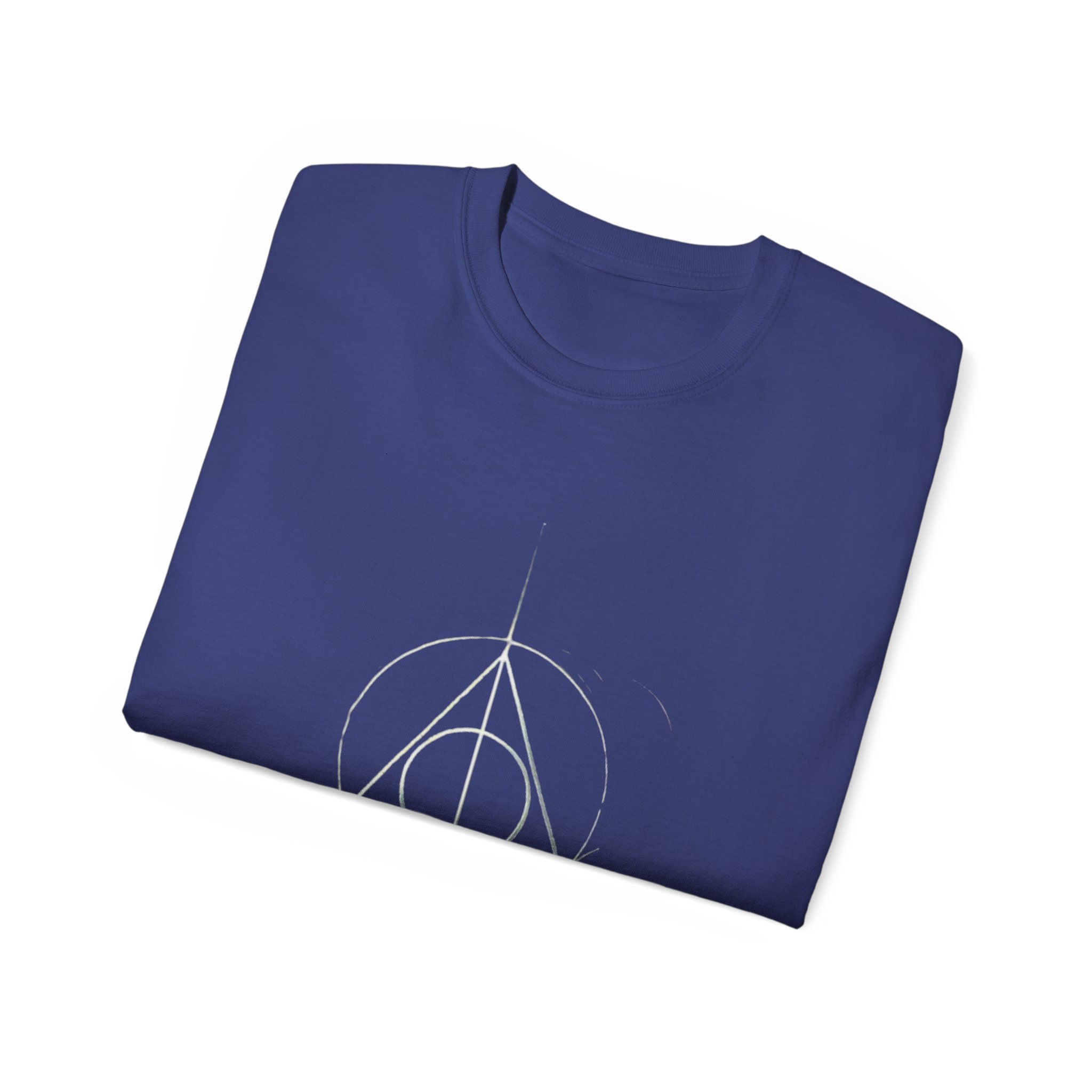 Minimalist Wizard Hallows Unisex Cotton Tee Magical Symbol Design - Image 28