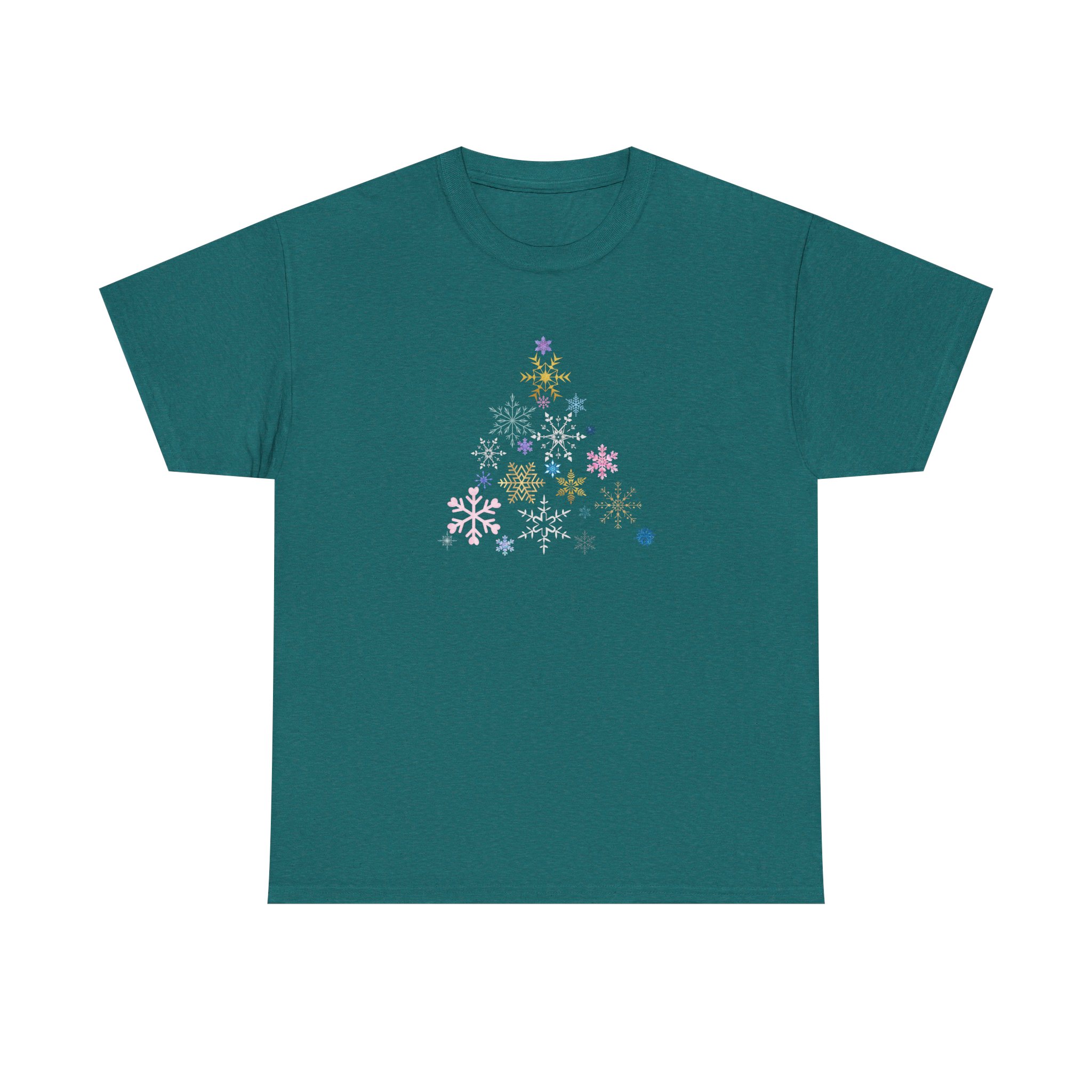 Christmas Tree Snowflake T-Shirt, Festive and Fun, Colorful Design, Holiday Tee for Winter Celebrations, Unisex Cotton Tee, Christmas Gift - Image 21
