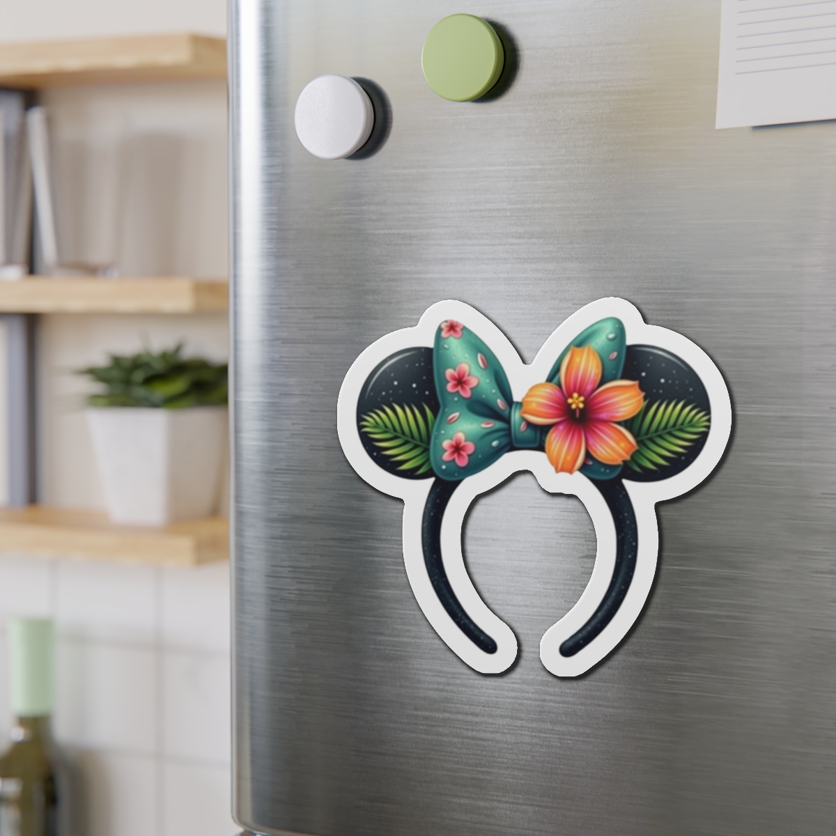 Disney Cruise Line Door Magnet, Minnie Tropical Ears Headband, Cabin Door Decor, Fridge Magnet, Cruise Vacation Gift, - Image 3