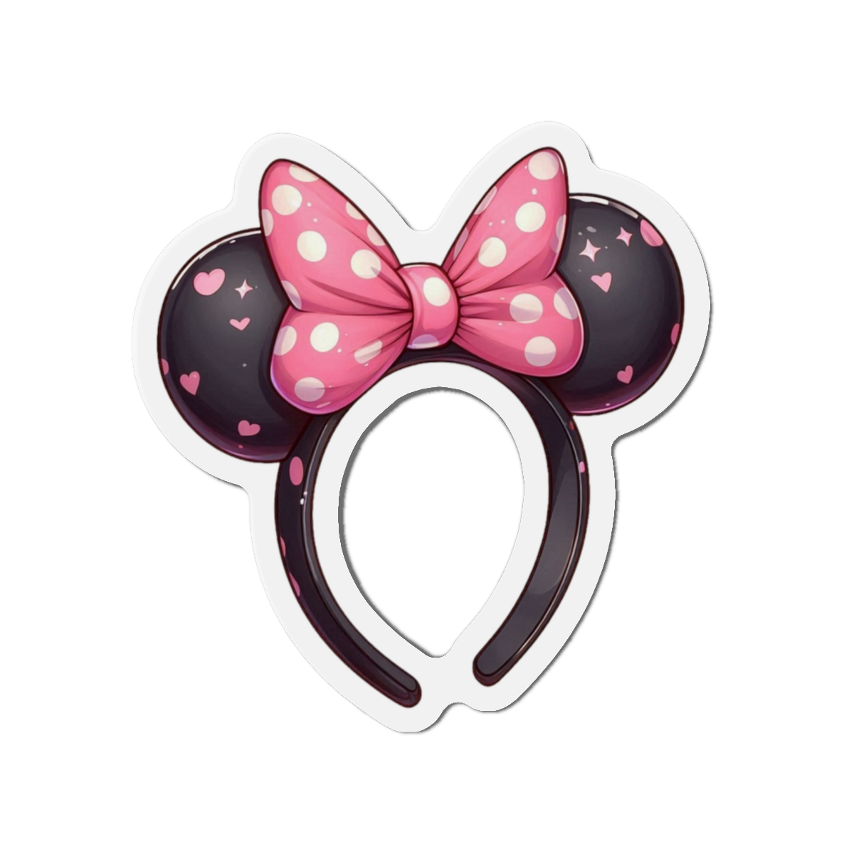 Cute Minnie Mouse Ears Die-Cut Magnet, Magical Decor for Disney Lovers, Gifts for Kids, Party Favors, Home & Car Decoration - Image 2