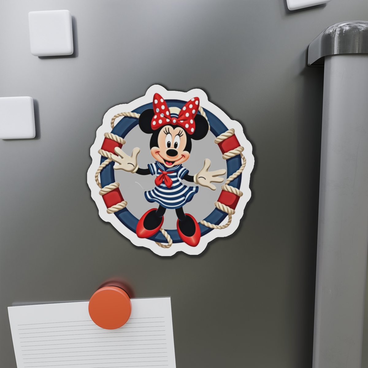 Disney Cruise Line Nautical Minnie Die-Cut Magnet - Cruise Cabin Door and Fridge Decor, Magical Disney Cruise Gift, Minnie Magnet - Image 2
