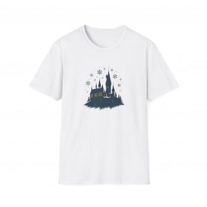 Hogwarts Inspired Christmas T-Shirt, Harry Potter Inspired Winter Shirt,mMagical Park Trip Top, Unisex Softstyle Tee