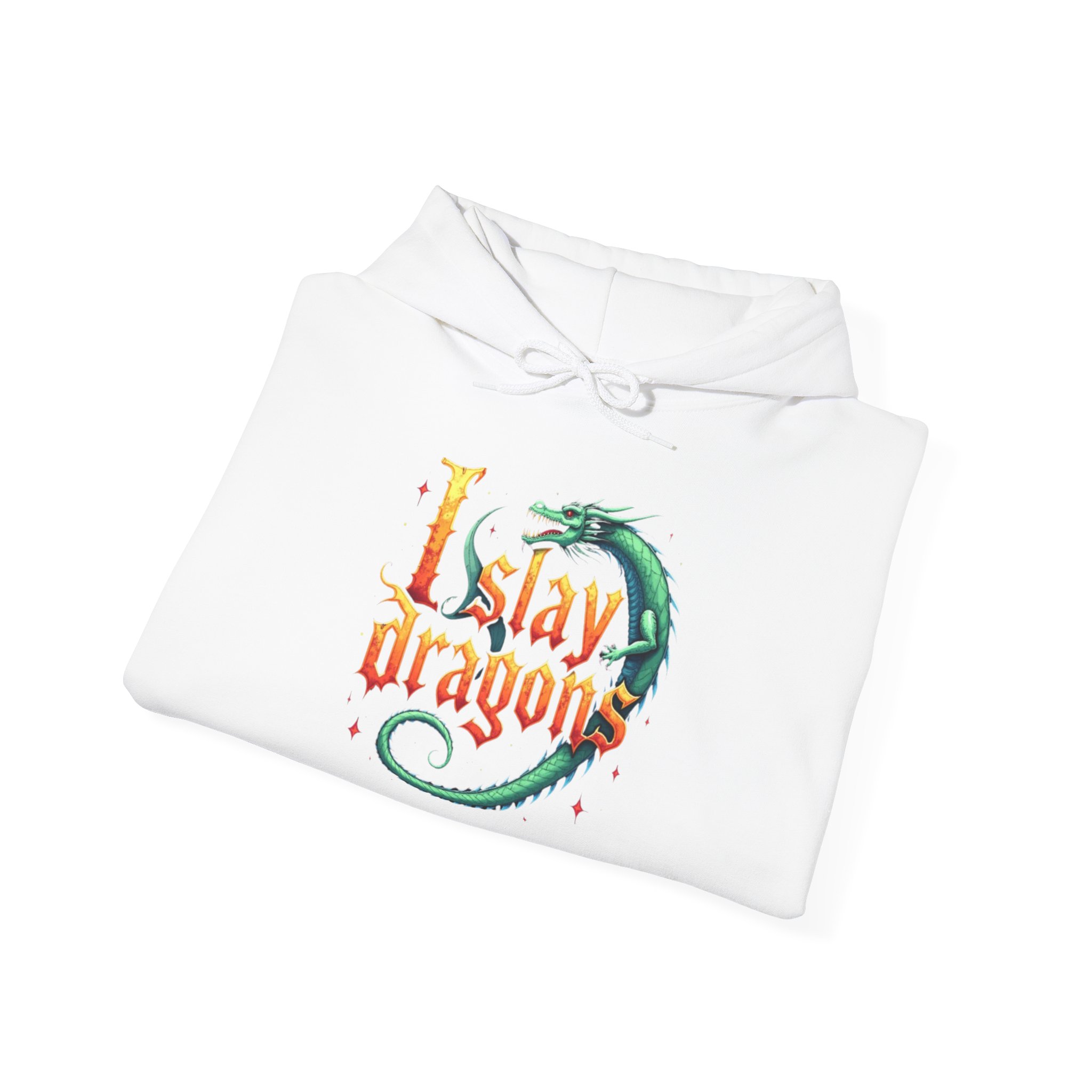 I Slay Dragons Hoodie - Fantasy RPG Gamer Sweatshirt for Dragon Lovers, D&D Fans, and Adventurers - Image 4