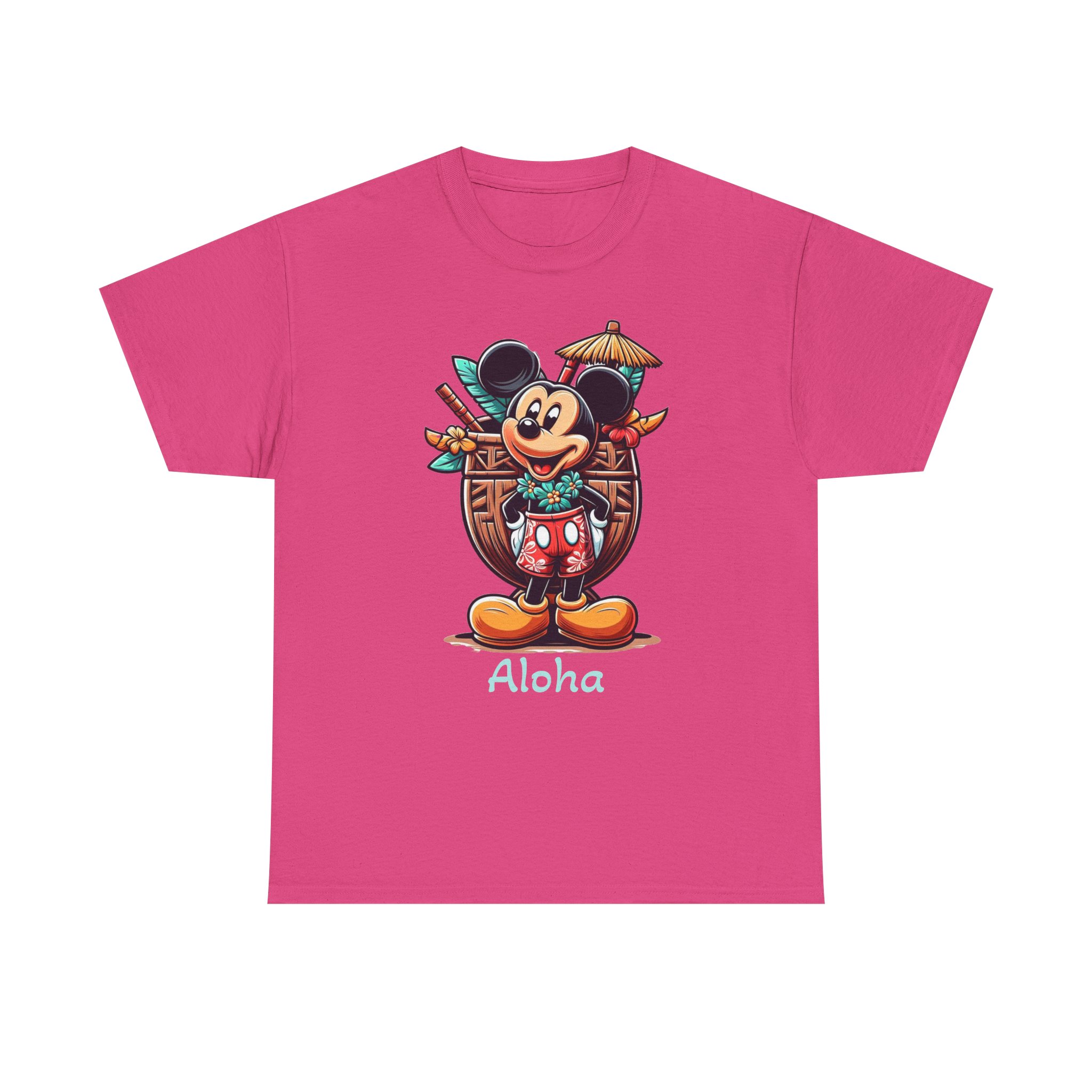 Aloha Mickey Tiki Tee, Beach Vacation Shirt, Unisex Heavy Cotton Top, Disney Hawaii Cruise, Fun Summer Tee, Aulani - Image 25