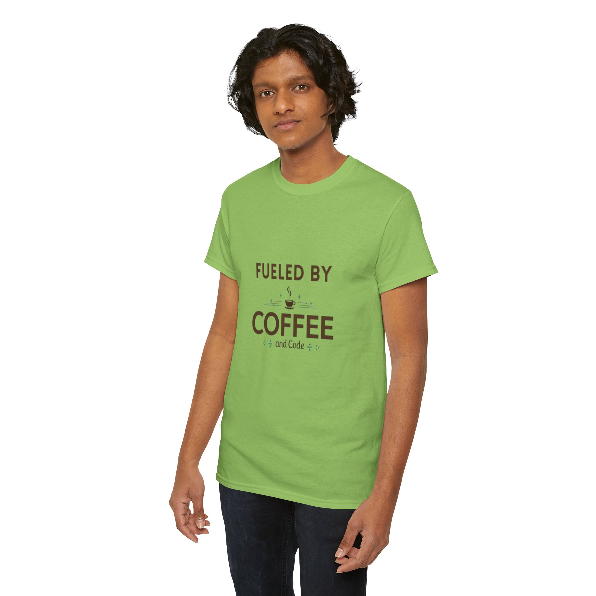 Fueled by Coffee and Code T-Shirt, Geeky Programmer Gift, Coffee Lover & Coder Shirt, Fun and Nerdy Design, Programmer Life Apparel - Image 19