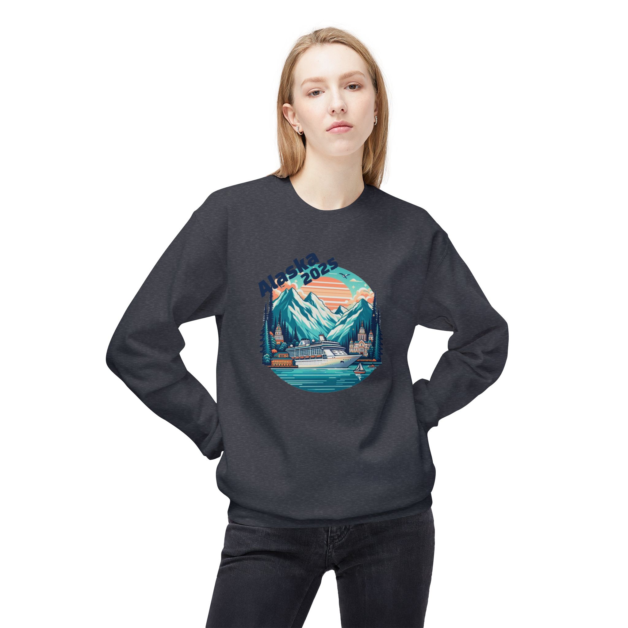 Alaska Cruise 2025 Sweatshirt, Mountain Trees Fjords Cruise Ship Jumper, Adventure Travel Vacation Top - Image 19