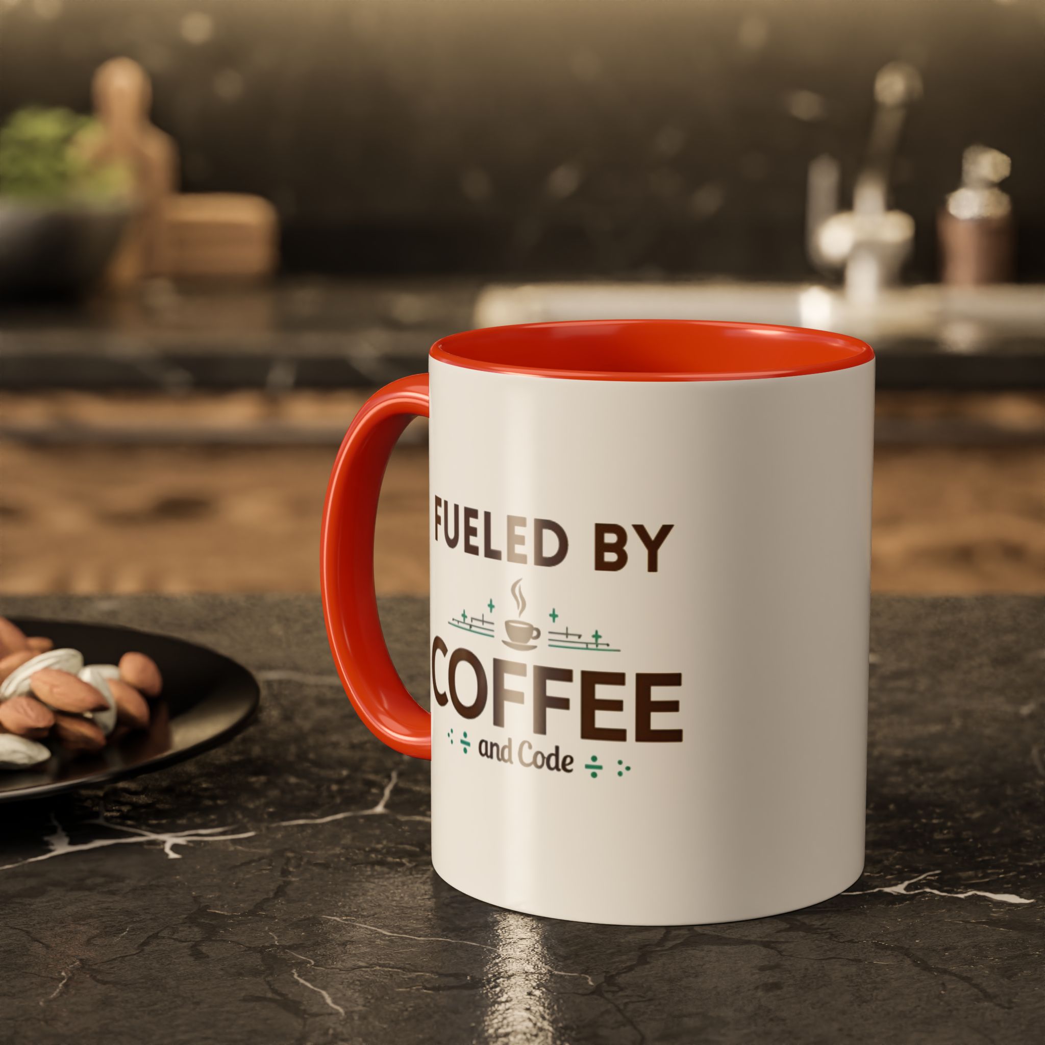 Fueled by Coffee and Code mug, fun colors, programmer humor, funny coffee cup - Image 44