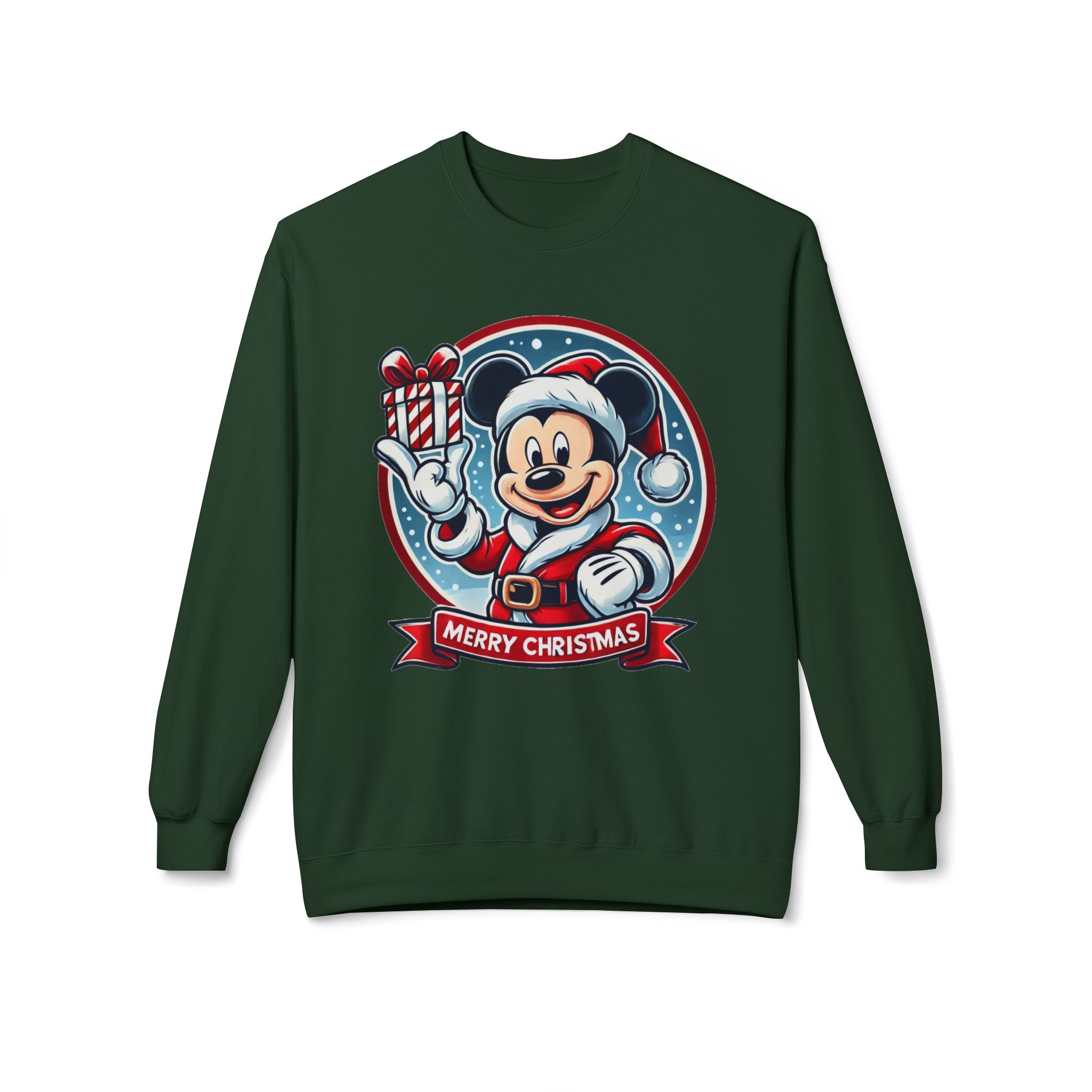 Festive Mickey Mouse Santa Sweatshirt - Merry Christmas Holiday Pullover - Disney Christmas Gift - Image 13