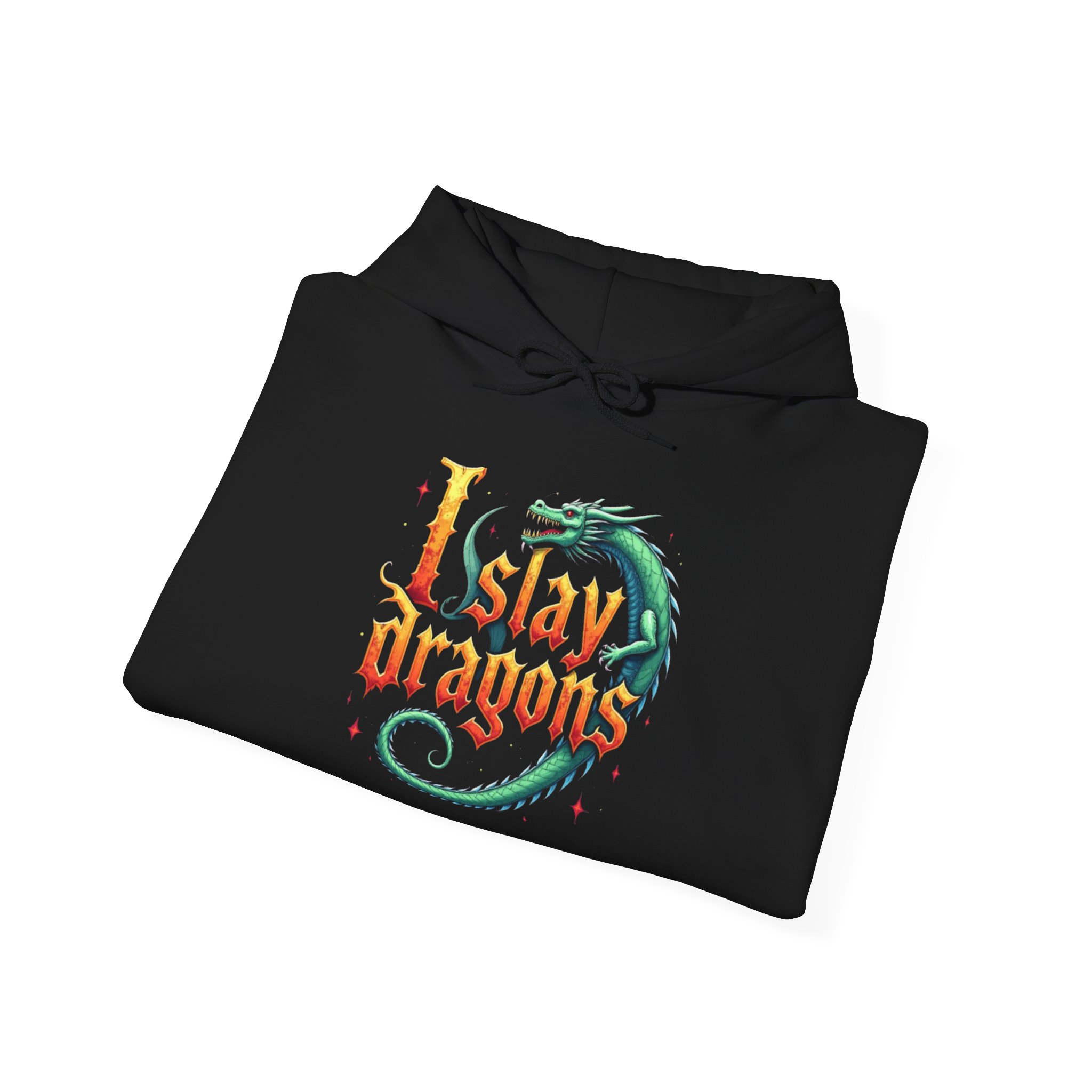 I Slay Dragons Hoodie - Fantasy RPG Gamer Sweatshirt for Dragon Lovers, D&D Fans, and Adventurers - Image 8