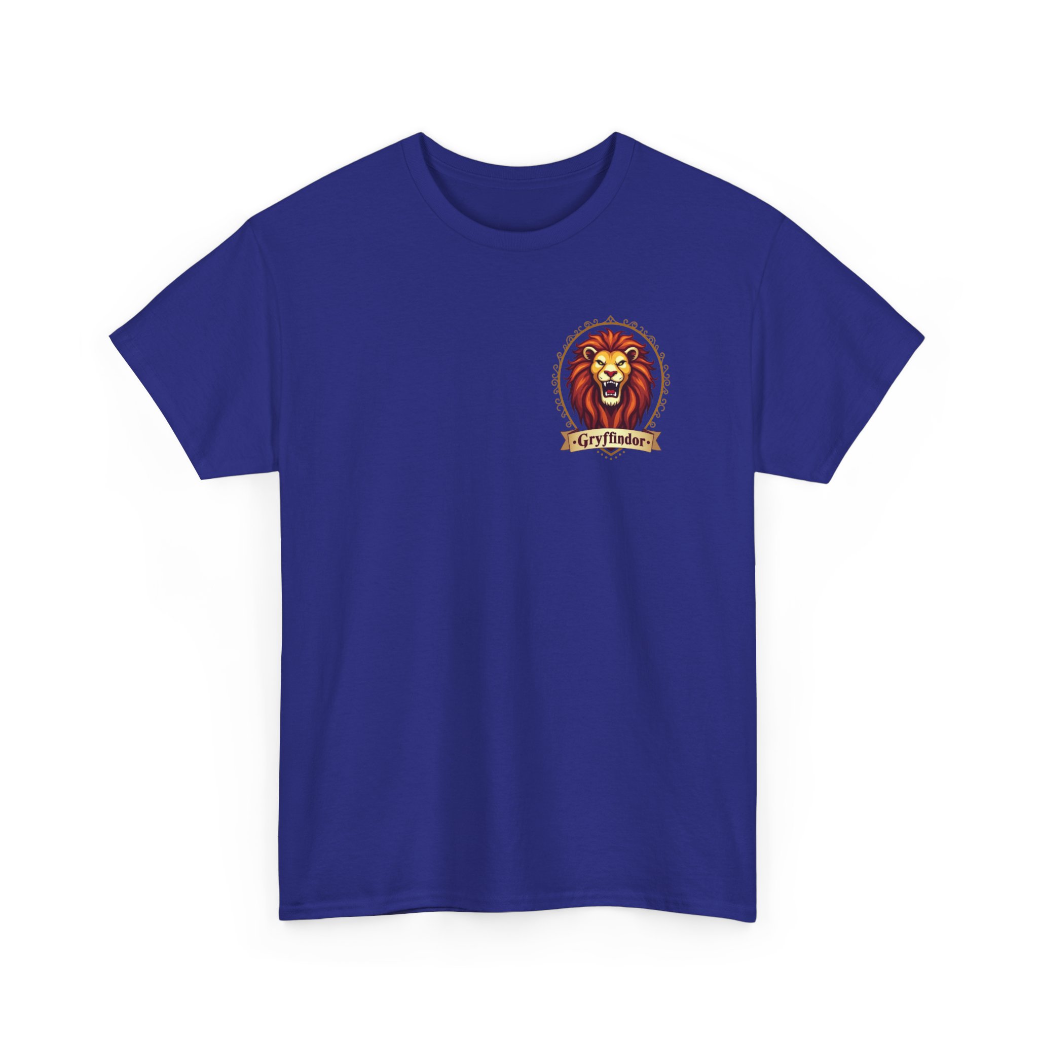 Gryffindor-Inspired Lion Crest Shirt Bold Front & Back Design for Wizarding Fans - Image 23