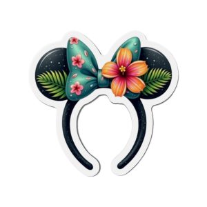 Disney Cruise Line Door Magnet, Minnie Tropical Ears Headband, Cabin Door Decor, Fridge Magnet, Cruise Vacation Gift,