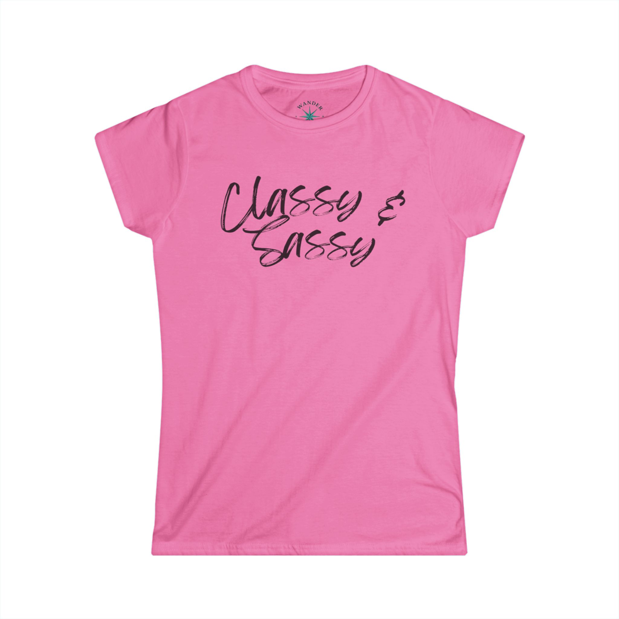Classy and Sassy Women's Softstyle Tee, Funny Christmas Gift, Humor Shirt, Womens Graphic Top, Sarcastic Holiday T-Shirt - Image 19