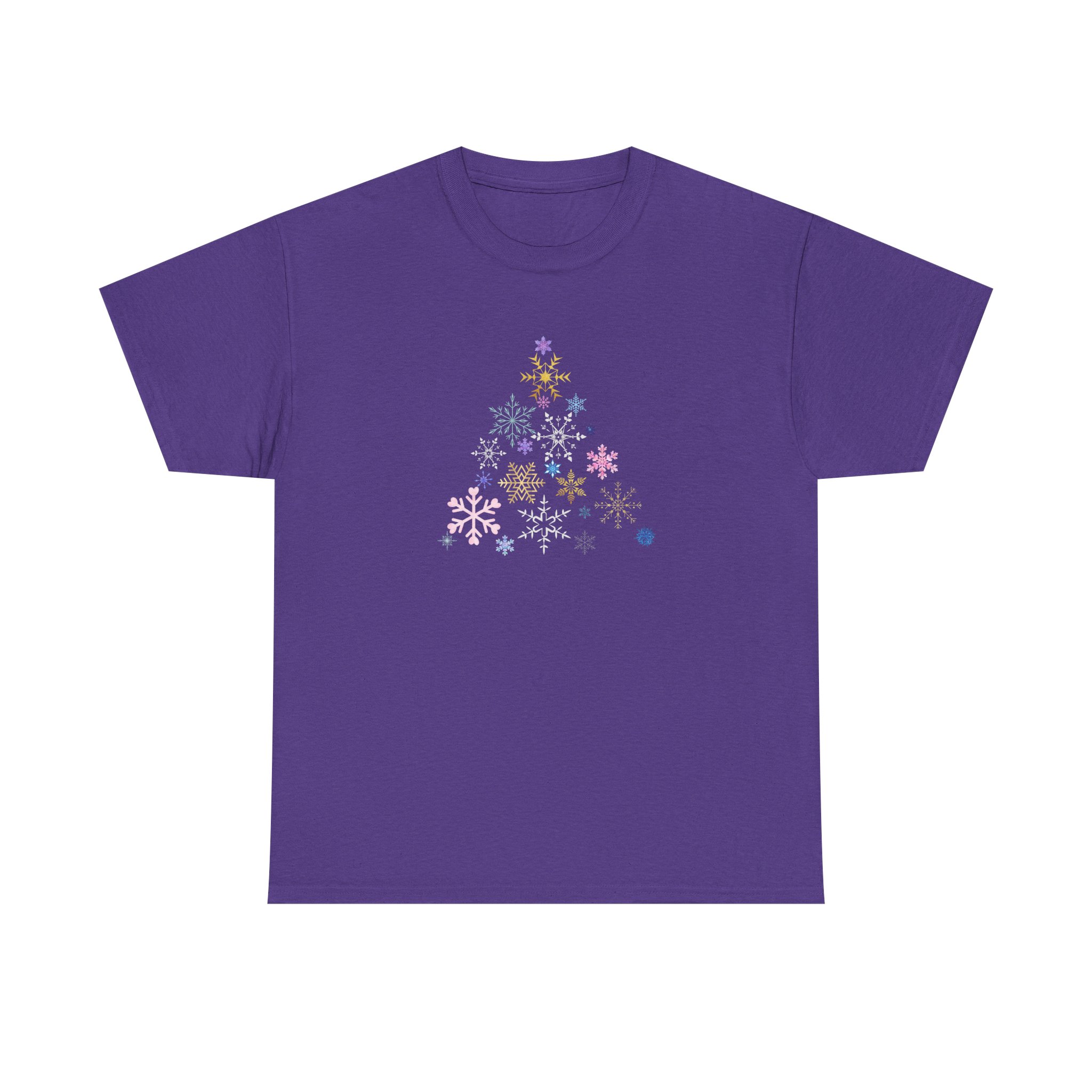 Christmas Tree Snowflake T-Shirt, Festive and Fun, Colorful Design, Holiday Tee for Winter Celebrations, Unisex Cotton Tee, Christmas Gift - Image 29