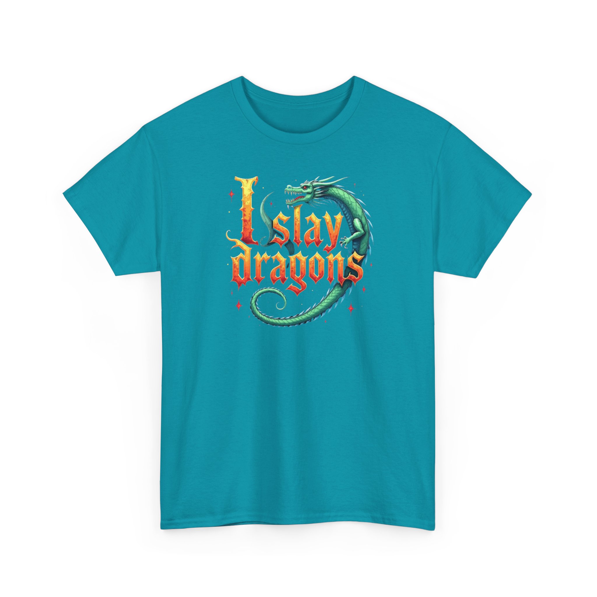 I Slay Dragons T-Shirt - RPG Fantasy Tee for Gamers, D&D Fans, and Dragon Lovers - Available in Multiple Colors - Image 27