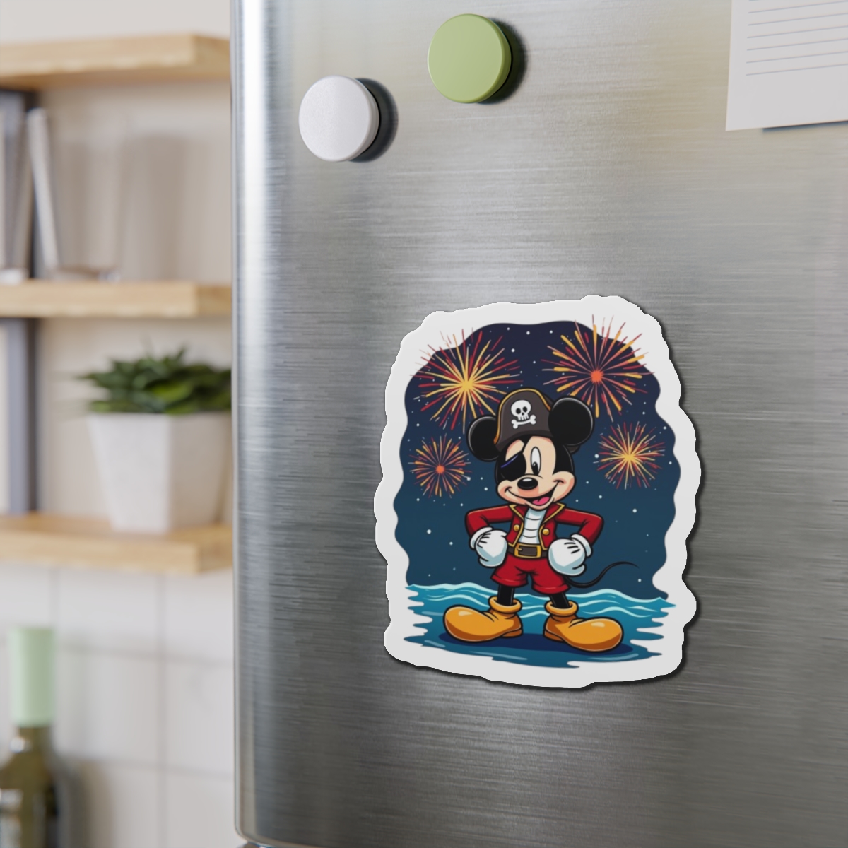 Disney Cruise Door Magnets, Pirate Mickey Design, Fun Fridge Magnets, Cute Kitchen Decor, Mickey Mouse Fan Gift, Refrigerator Accessories - Image 6