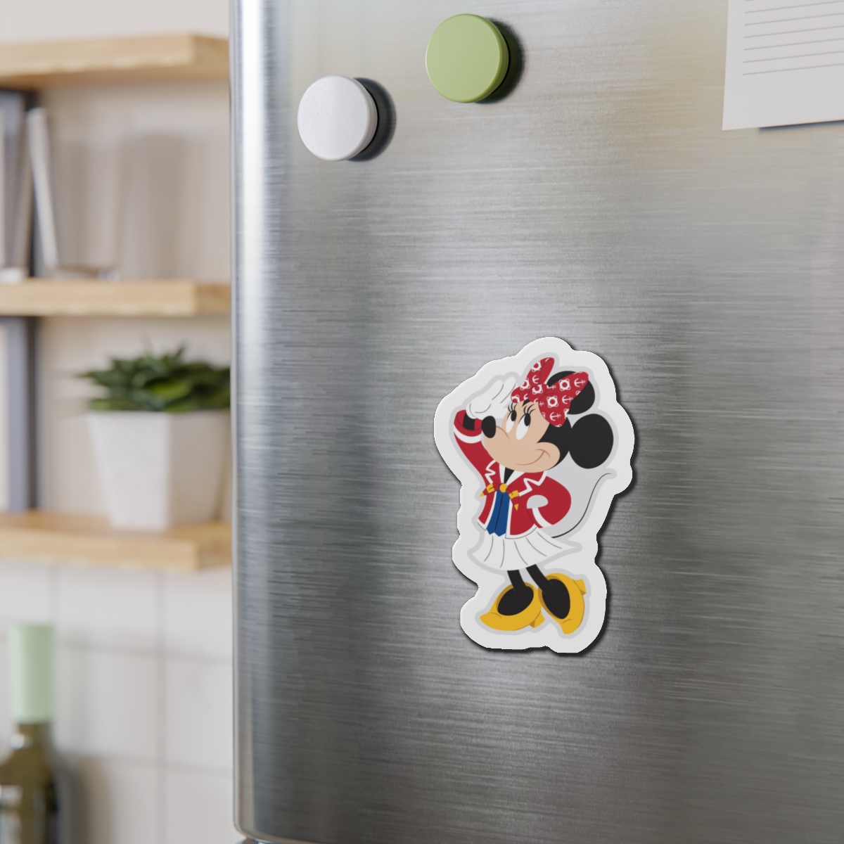 Disney Cruise Line Nautical Minnie Magnet, Cruise Door Magnet, Fridge Magnets, Refrigerator Decor - Image 3