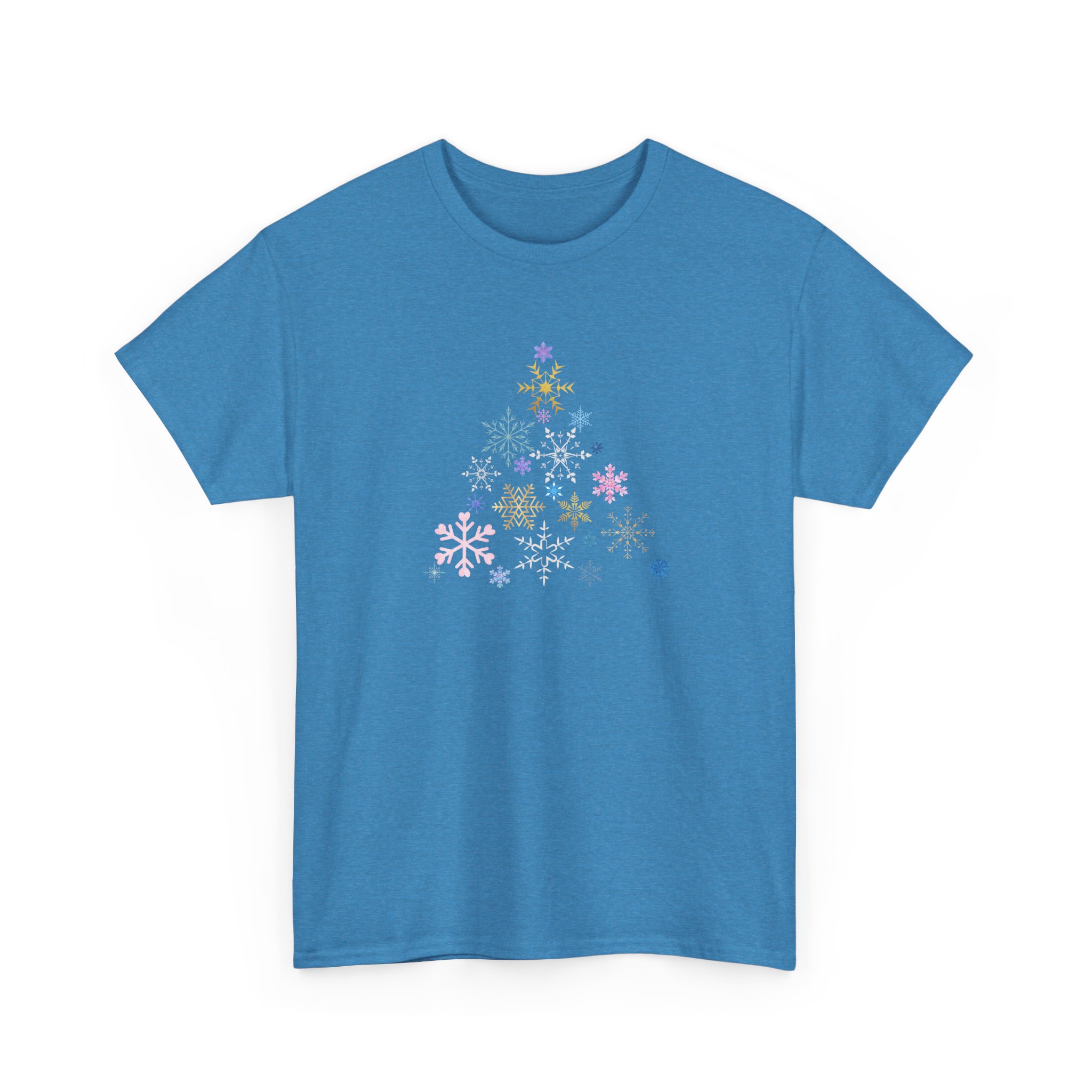 Christmas Tree Snowflake T-Shirt, Festive and Fun, Colorful Design, Holiday Tee for Winter Celebrations, Unisex Cotton Tee, Christmas Gift - Image 15