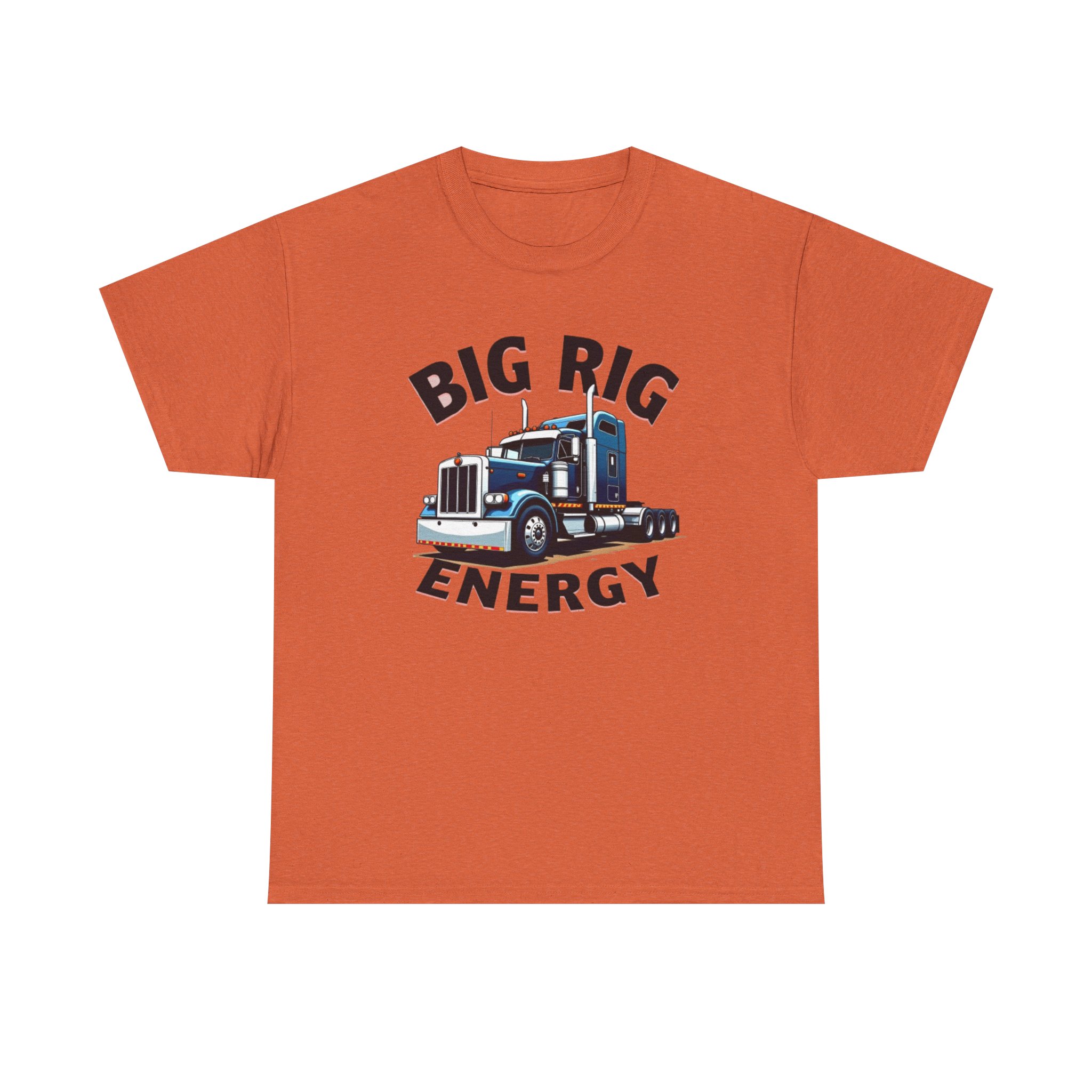 Big Rig Energy Unisex Heavy Cotton Tee, Funny Trucker Shirt, Gag Gift, Funny Truck Driver Shirt, Truck Lover Gift, Trucker Tee Shirt - Image 5