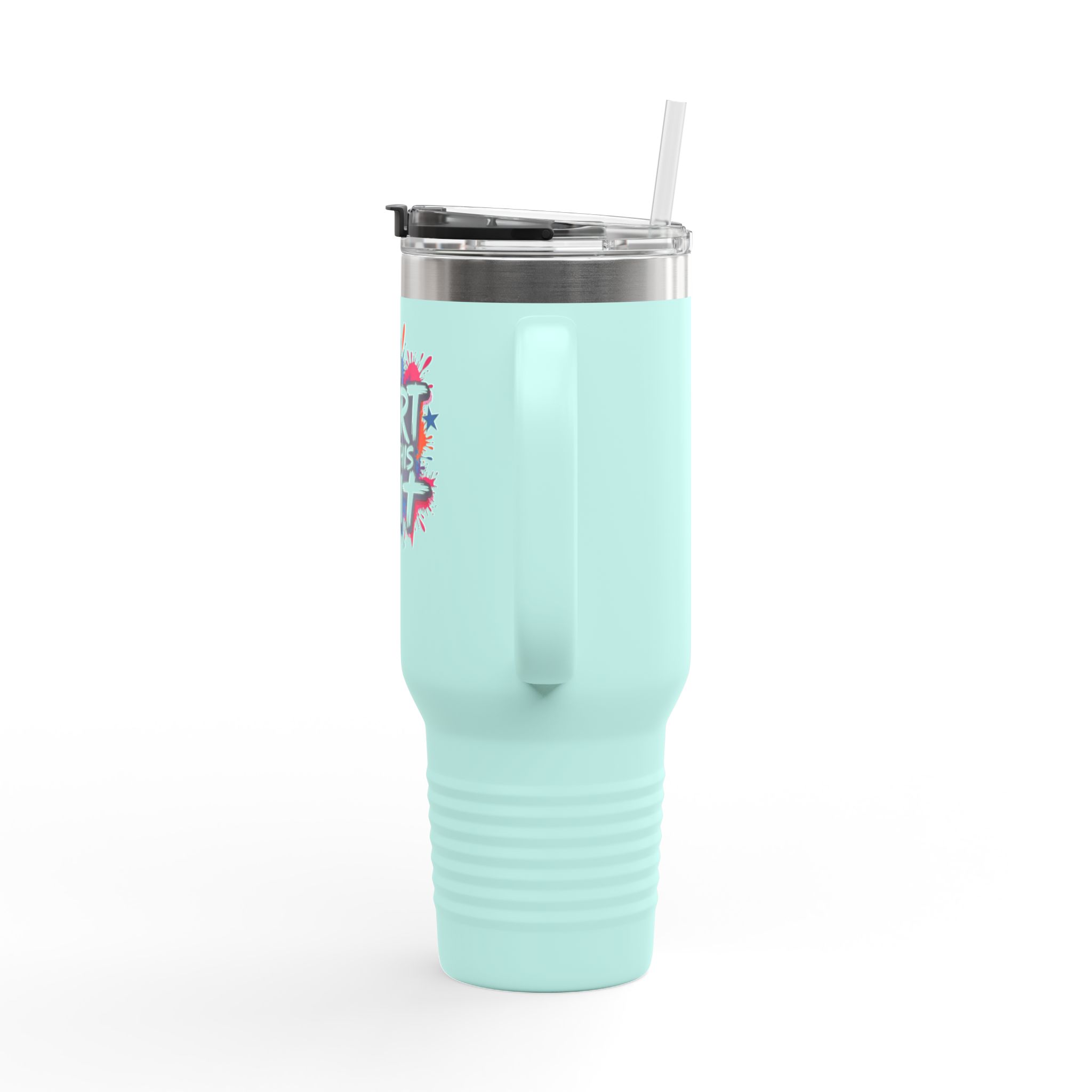 40oz Insulated Travel Mug - Im Too Short for This Sh*t Bold Funny Design - Image 15