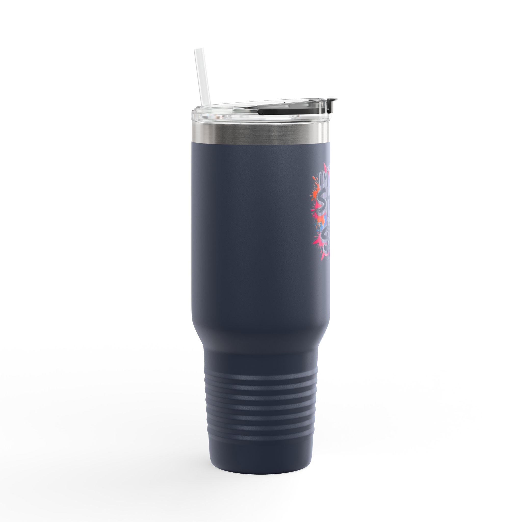 40oz Insulated Travel Mug - Im Too Short for This Sh*t Bold Funny Design - Image 17
