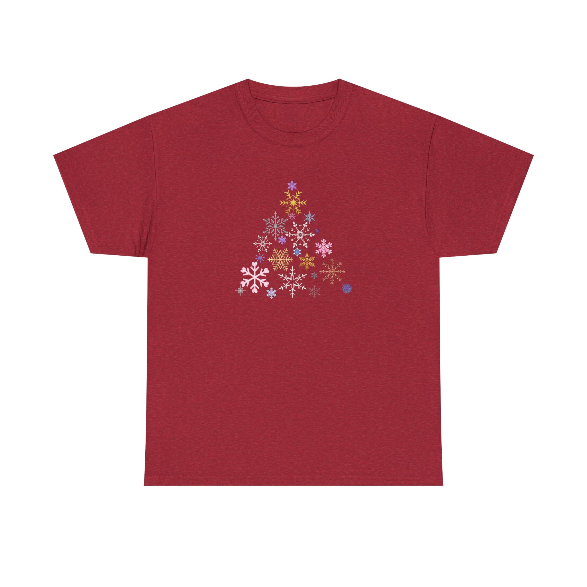 Christmas Tree Snowflake T-Shirt, Festive and Fun, Colorful Design, Holiday Tee for Winter Celebrations, Unisex Cotton Tee, Christmas Gift - Image 33
