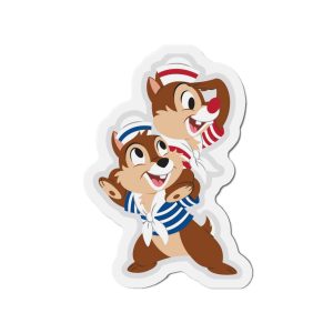 Disney Cruise Nautical Chip and Dale Door Magnet, Cruise Ship Decor, Nautical Theme Magnet