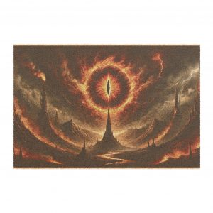 Eye of Sauron Doormat, Epic LOTR door mat, Barad Dur One Ring