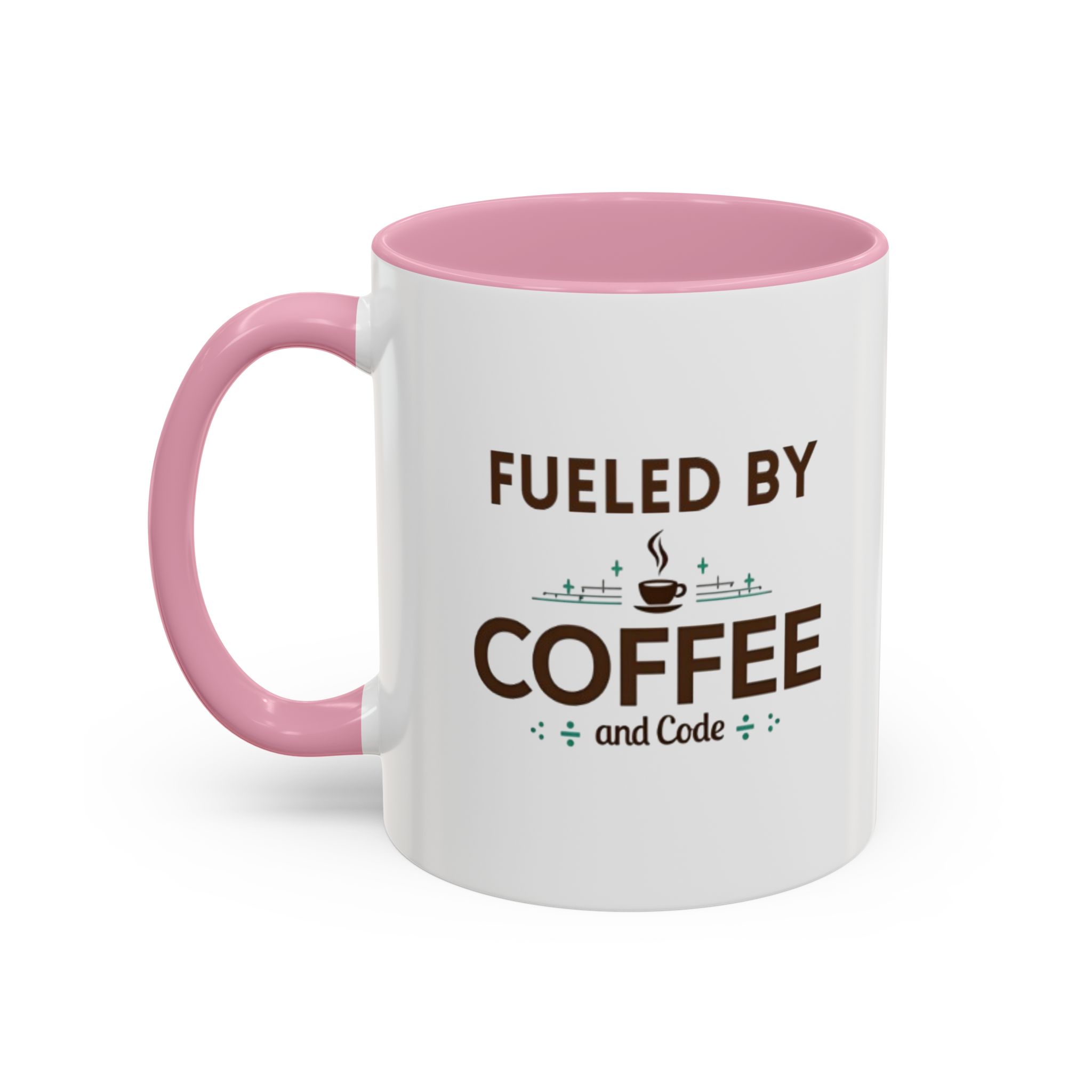 Fueled by Coffee and Code mug, fun colors, programmer humor, funny coffee cup - Image 49