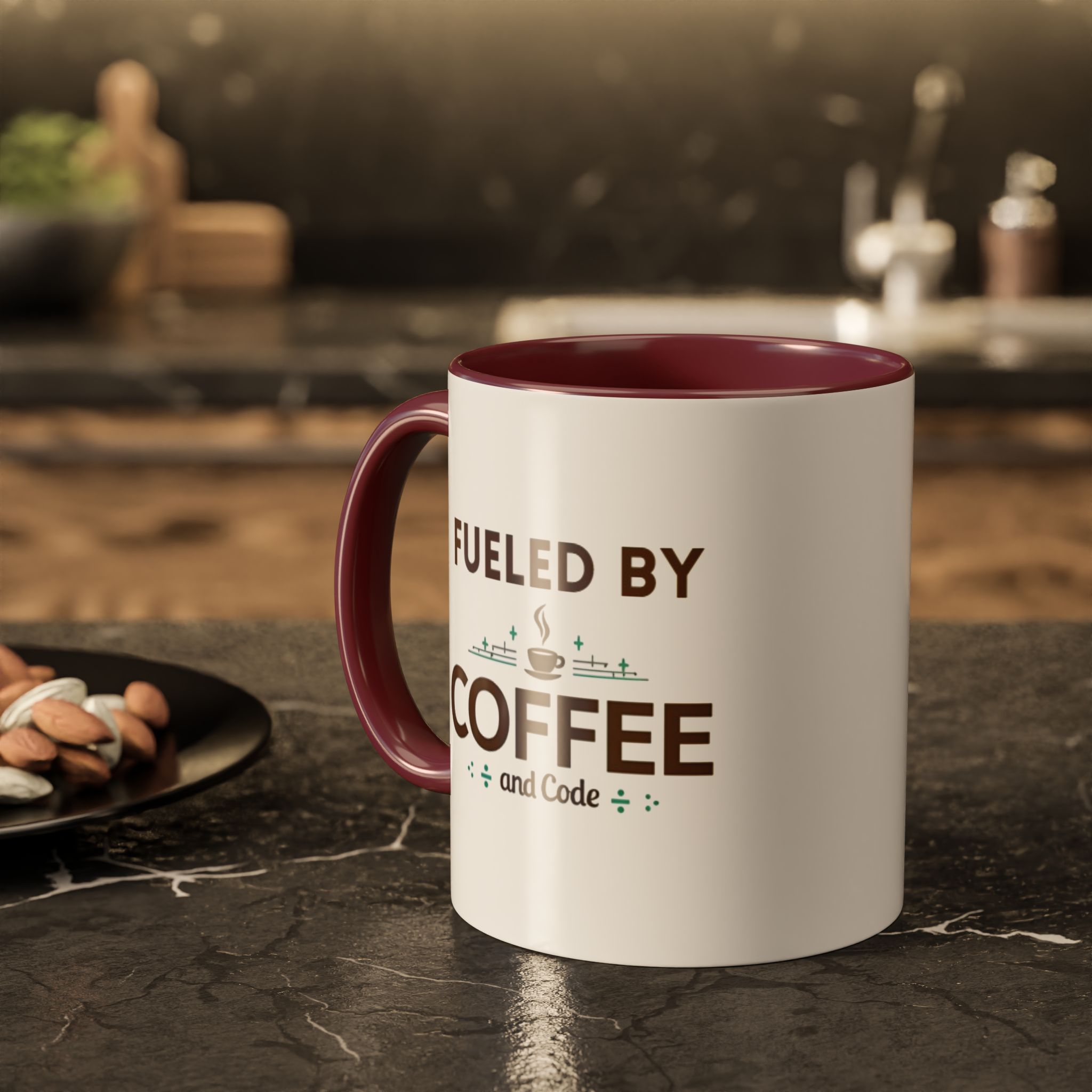 Fueled by Coffee and Code mug, fun colors, programmer humor, funny coffee cup - Image 39