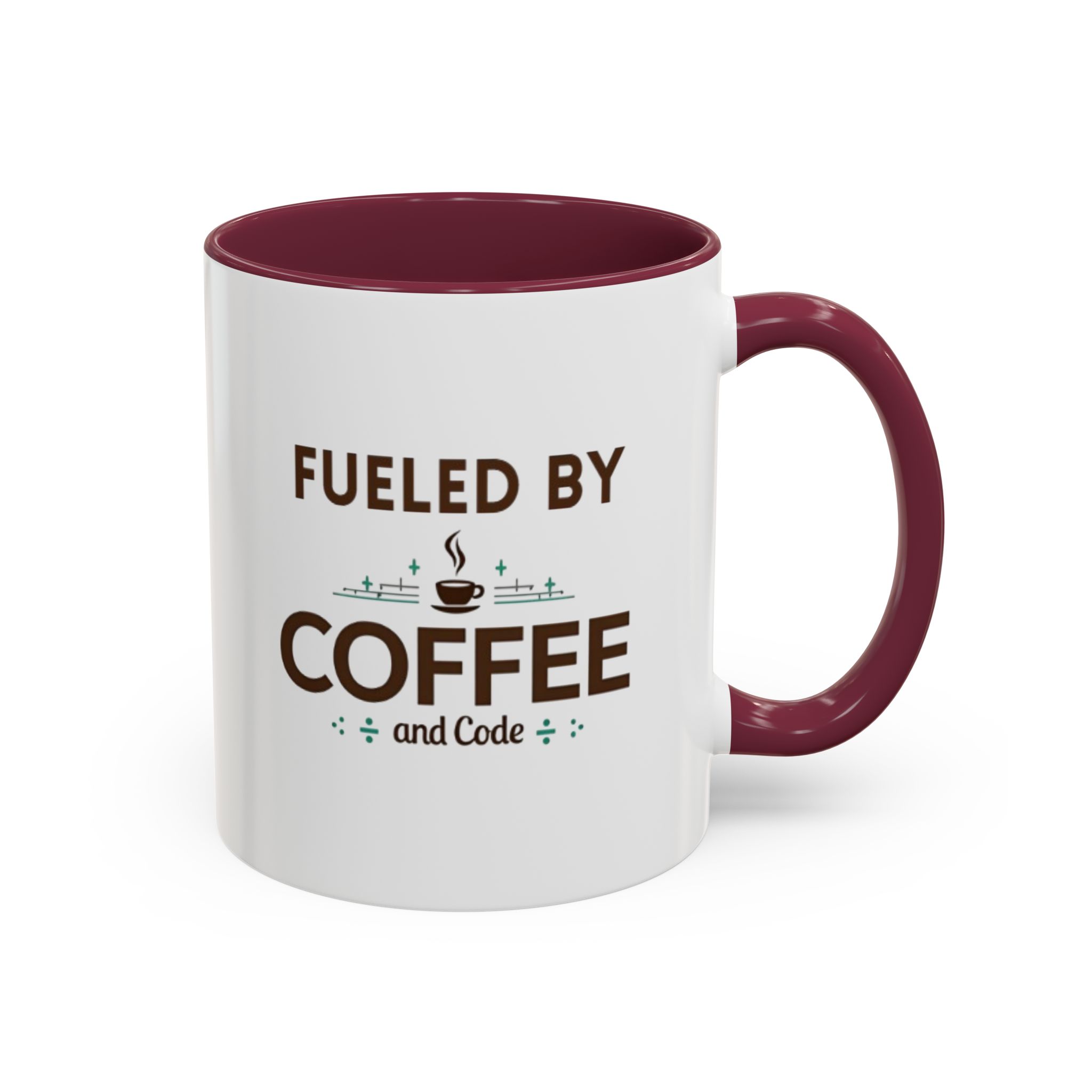 Fueled by Coffee and Code mug, fun colors, programmer humor, funny coffee cup - Image 36