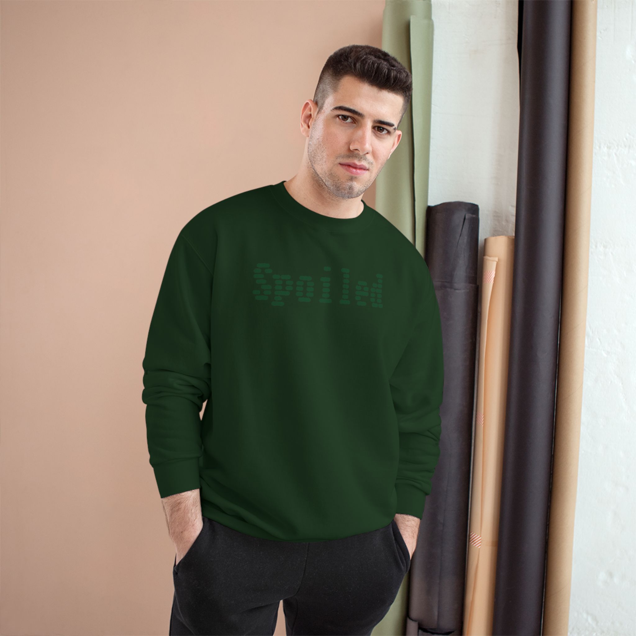 Spoiled Sweatshirt, Mono Color Design, CHAMPION BRAND - Image 23