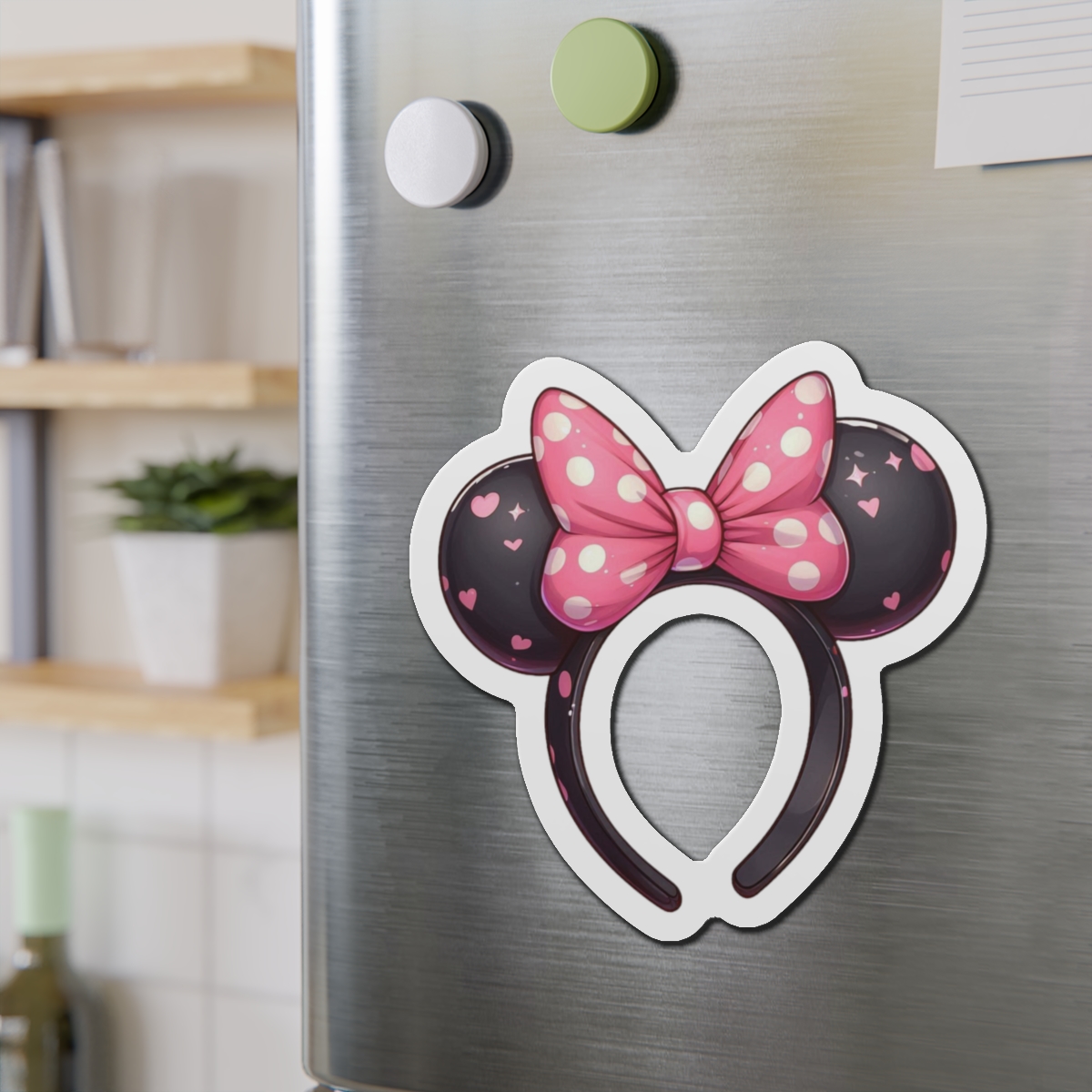 Cute Minnie Mouse Ears Die-Cut Magnet, Magical Decor for Disney Lovers, Gifts for Kids, Party Favors, Home & Car Decoration - Image 3