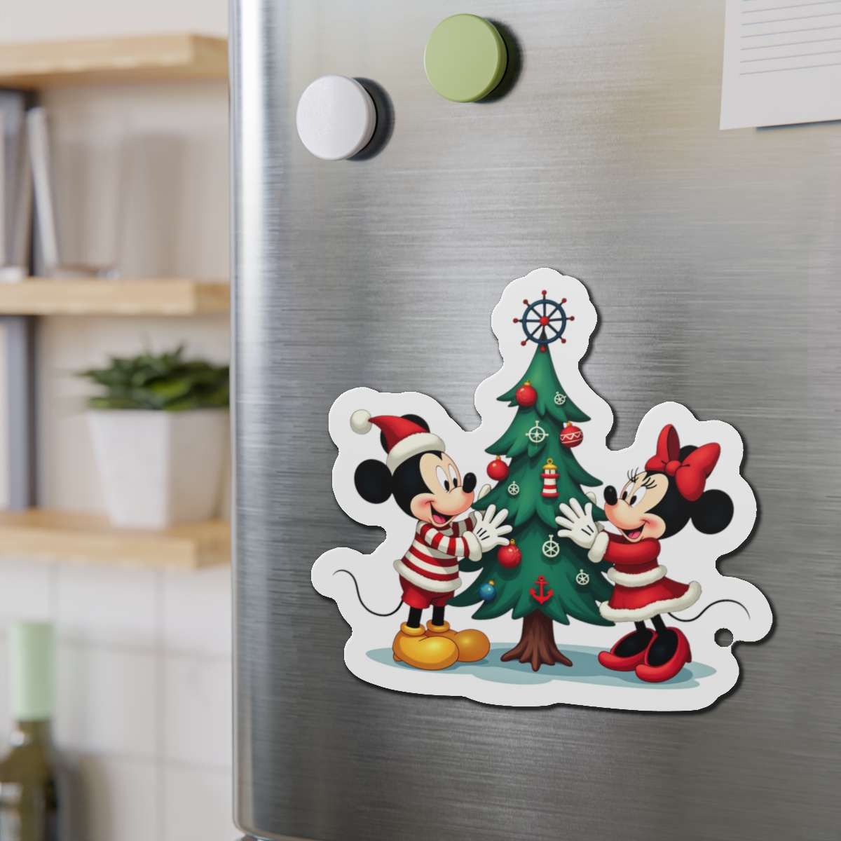 Disney Cruise Line Mickey and Minnie Christmas Nautical Die-Cut Magnet, Cabin Door Decor, Holiday Gift, Disney Christmas Decor - Image 6