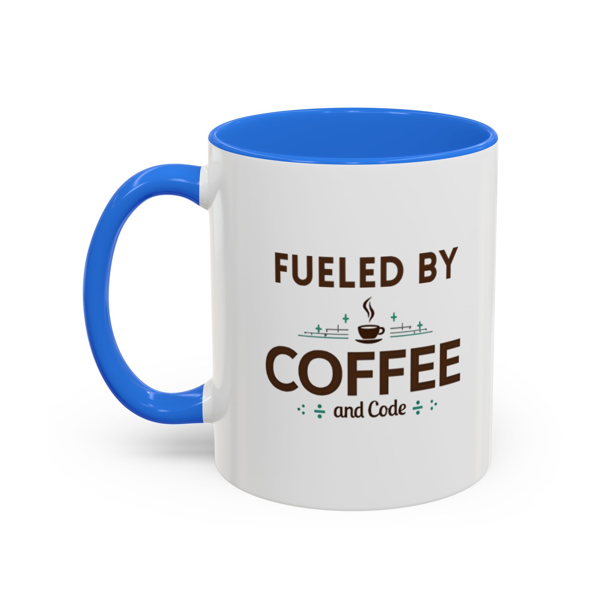 Fueled by Coffee and Code mug, fun colors, programmer humor, funny coffee cup - Image 13