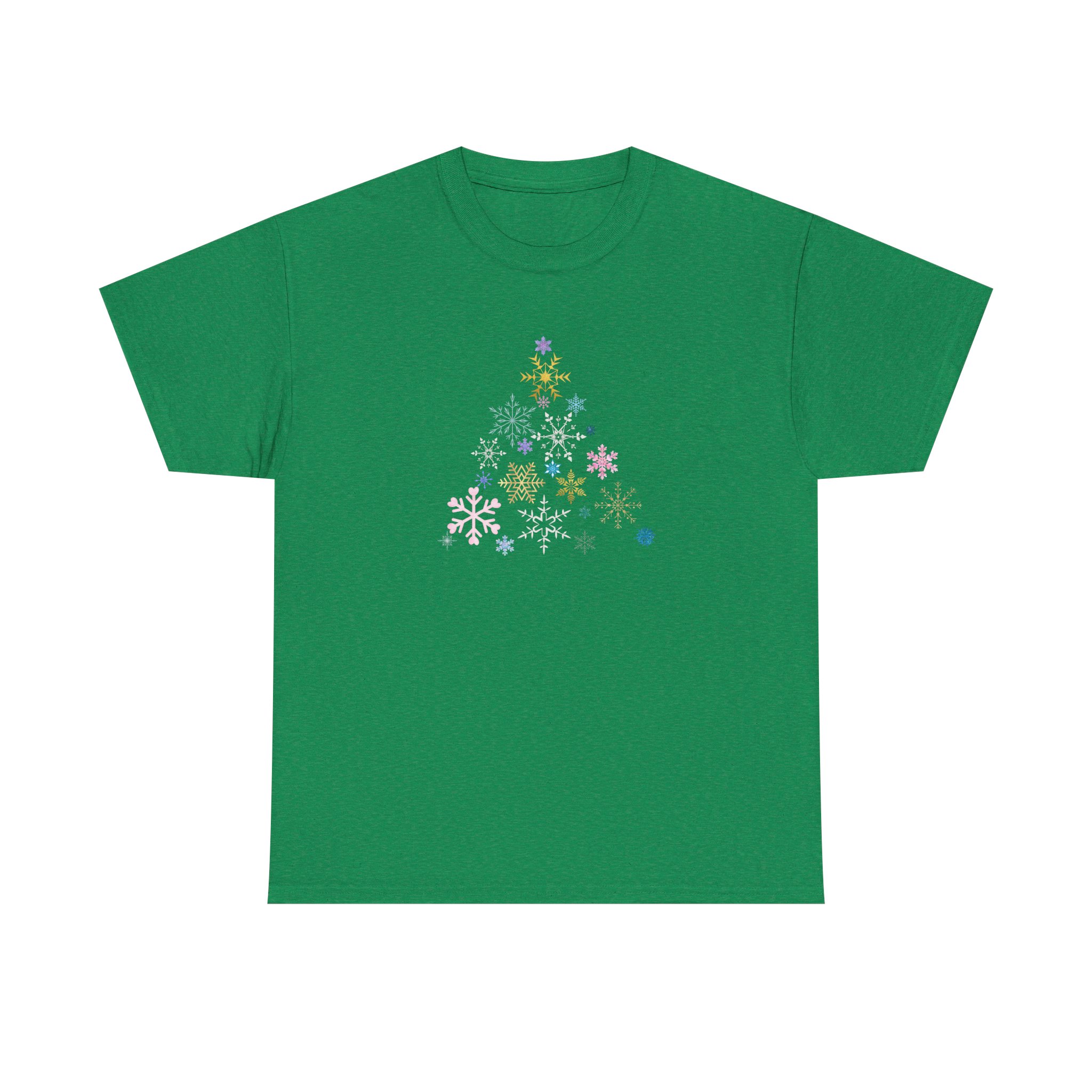 Christmas Tree Snowflake T-Shirt, Festive and Fun, Colorful Design, Holiday Tee for Winter Celebrations, Unisex Cotton Tee, Christmas Gift - Image 9