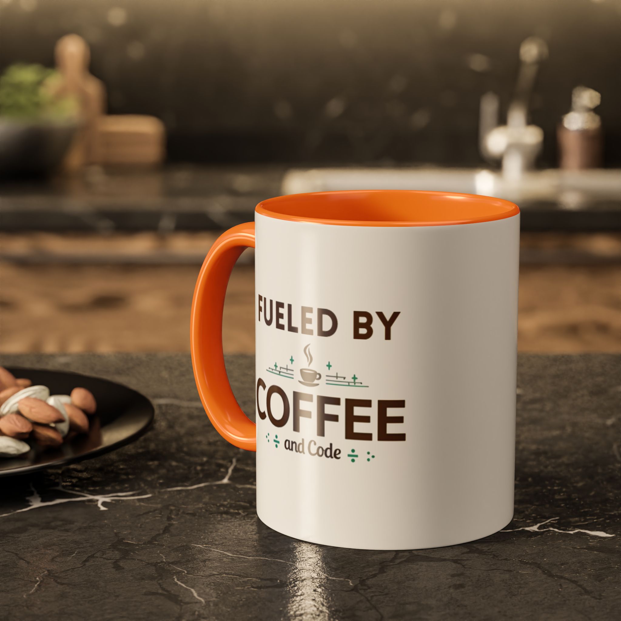 Fueled by Coffee and Code mug, fun colors, programmer humor, funny coffee cup - Image 19